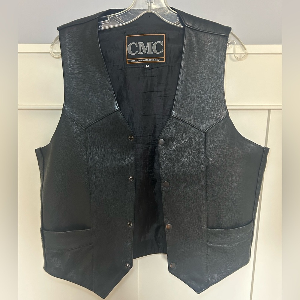 Vintage GMC motorcycle leather vest